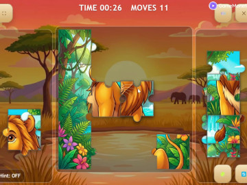 African Animals: Jigsaw Puzzles